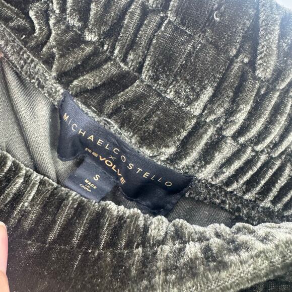 Michael Costello x REVOLVE Charcoal Green Paper Bag Jogger Pant Size S NWOT - Picture 12 of 12